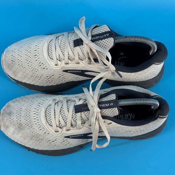 Brooks Anthem 4 Running Shoes Mens 10 Gray Black Cushion Sneakers Athletic - Picture 10 of 11